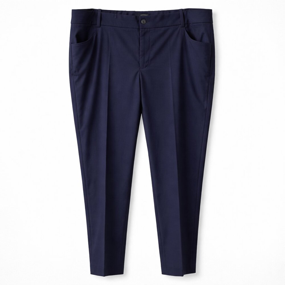 Eloquii Gena Fit Navy Tailored Trousers NWT Size 18 Plus Career Pants